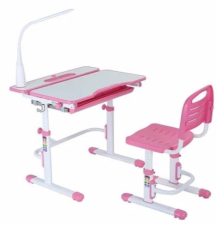 Fun Desk Botero Pink - Biurko z krzesełkiem dla dzieci Róż/Biały Fun Desk Botero Pink - Biurko z krzesełkiem dla dzieci Róż/Biały