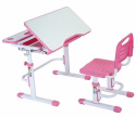 Fun Desk Botero Pink - Biurko z krzesełkiem dla dzieci Róż/Biały Fun Desk Botero Pink - Biurko z krzesełkiem dla dzieci Róż/Biały