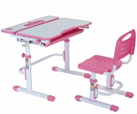 Fun Desk Botero Pink - Biurko z krzesełkiem dla dzieci Róż/Biały Fun Desk Botero Pink - Biurko z krzesełkiem dla dzieci Róż/Biały