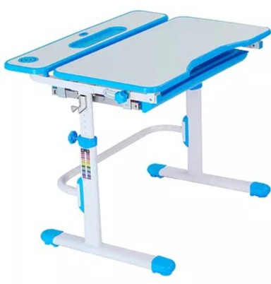 Fun Desk Freessia Blue - Regulowane biurko Cubby Fun Desk Freessia Blue - Regulowane biurko Cubby