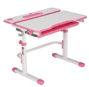 Fun Desk Freessia Pink - Regulowane biurko z szufladą Cubby Biały/Różowy Fun Desk Freessia Pink - Regulowane biurko z szufladą Cubby Biały/Różowy