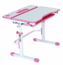 Fun Desk Freessia Pink - Regulowane biurko z szufladą Cubby Biały/Różowy Fun Desk Freessia Pink - Regulowane biurko z szufladą Cubby Biały/Różowy