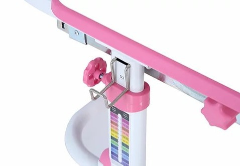 Fun Desk Freessia Pink - Regulowane biurko z szufladą Cubby Biały/Różowy Fun Desk Freessia Pink - Regulowane biurko z szufladą Cubby Biały/Różowy