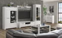 Meble Forte BRUGIA BUGV621LB-C638 Biały / Szary Witryna L Meble Forte BRUGIA BUGV621LB-C638 Biały / Szary Witryna L