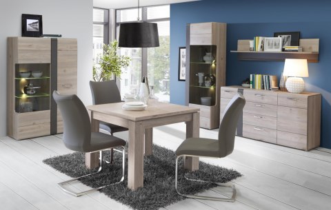 Meble Forte LOCARNO LCRS821-N92 Szafa ubraniowa Dąb/Szary Meble Forte LOCARNO LCRS821-N92 Szafa ubraniowa Dąb/Szary