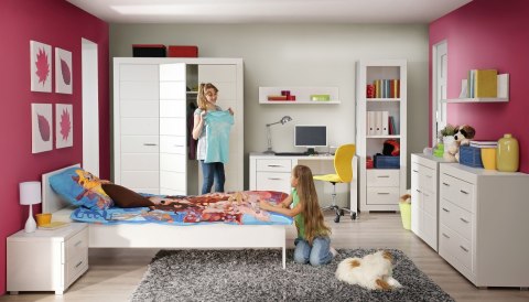 Meble Forte SNOW SNWK02-C50 Komoda - szafka nocna do łóżka Meble Forte SNOW SNWK02-C50 Komoda - szafka nocna do łóżka