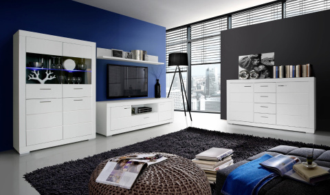 Meble Forte SNOW SNWS82-C50 Szafa ubraniowa dwudrzwiowa Biały Meble Forte SNOW SNWS82-C50 Szafa ubraniowa dwudrzwiowa Biały
