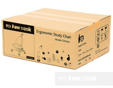 Fun Desk OTTIMO GREY - Krzesełko z regulacją wysokości Fun Desk OTTIMO GREY - Krzesełko z regulacją wysokości