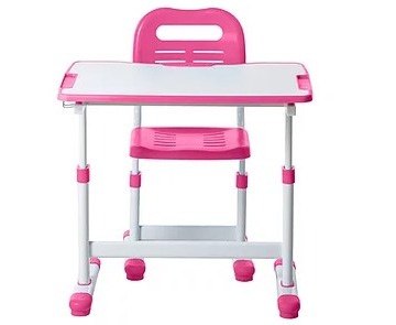 Fun Desk ZESTAW REGULOWANE BIURKO Z KRZESEŁKIEM SOLE II PINK Biały/Róż Fun Desk ZESTAW REGULOWANE BIURKO Z KRZESEŁKIEM SOLE II PINK Biały/Róż