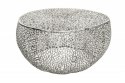 Invicta Interior INVICTA stolik kawowy LEAF 80 cm srebrny - metal, aluminium Invicta Interior INVICTA stolik kawowy LEAF 80 cm srebrny - metal, aluminium