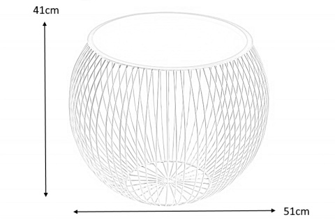 Invicta Interior INVICTA stolik kawowy STORAGE II 51 cm złoty - metal, aluminium Invicta Interior INVICTA stolik kawowy STORAGE II 51 cm złoty - metal, aluminium