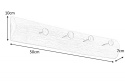 Invicta Interior INVICTA wieszak HEMINGWAY 50 cm - naturalny, drewno naturalne, metal Invicta Interior INVICTA wieszak HEMINGWAY 50 cm - naturalny, drewno naturalne, metal