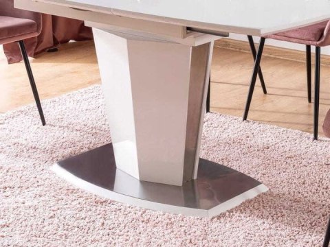 SIGNAL STÓŁ HOUSTON BIAŁY MAT 120(160)X80 MDF STAL SIGNAL STÓŁ HOUSTON BIAŁY MAT 120(160)X80 MDF STAL