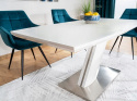 STÓŁ TORONTO ROZKŁADANY SIGNAL BIAŁY MAT 120-160X80 MDF+ SZKŁO HARTOWANE STELAŻ MDF STAL SZCZOTKOWANA PROSTOKĄTNY STÓŁ TORONTO ROZKŁADANY SIGNAL BIAŁY MAT 120-160X80 MDF+ SZKŁO HARTOWANE STELAŻ MDF STAL SZCZOTKOWANA PROSTOKĄTNY