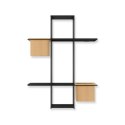 Umbra b.v. Półka z kwietnikiem XL, czarna, CUBIST Umbra b.v. Półka z kwietnikiem XL, czarna, CUBIST
