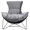 Fotel OTILIA STAND VELVET ciemny szary welur Fotel OTILIA STAND VELVET ciemny szary welur