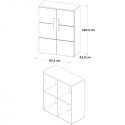 Meble Forte ARKINA LBLK40-C804 Komoda młodzieżowa Biały / Dąb Meble Forte ARKINA LBLK40-C804 Komoda młodzieżowa Biały / Dąb
