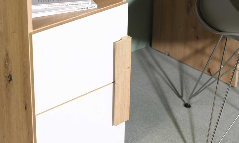 Meble Forte ARKINA LBLL012-C804 Łóżko młodzieżowe Dąb/Biały Meble Forte ARKINA LBLL012-C804 Łóżko młodzieżowe Dąb/Biały