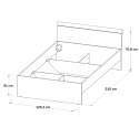 Meble Forte ARKINA LBLL012-C804 Łóżko młodzieżowe Dąb/Biały Meble Forte ARKINA LBLL012-C804 Łóżko młodzieżowe Dąb/Biały