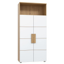Meble Forte ARKINA LBLR82-C804 Regał młodzieżowy Dąb/Biały Meble Forte ARKINA LBLR82-C804 Regał młodzieżowy Dąb/Biały