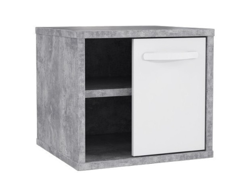 Meble Forte CANMORE CNMK011-C273 Szafka nocna L/P Szary/Biały Meble Forte CANMORE CNMK011-C273 Szafka nocna L/P Szary/Biały