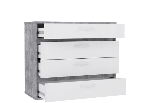 Meble Forte CANMORE CNMK211-C273 Komoda z szufladami Szary/Biały Meble Forte CANMORE CNMK211-C273 Komoda z szufladami Szary/Biały