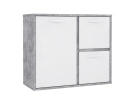 Meble Forte CANMORE CNMK221-C273 Komoda L/P półki Szary/Biały Meble Forte CANMORE CNMK221-C273 Komoda L/P półki Szary/Biały