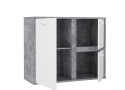 Meble Forte CANMORE CNMK221-C273 Komoda L/P półki Szary/Biały Meble Forte CANMORE CNMK221-C273 Komoda L/P półki Szary/Biały