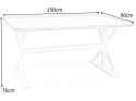 SIGNAL STÓŁ OXFORD DĄB/BIAŁY 150x90 SIGNAL STÓŁ OXFORD DĄB/BIAŁY 150x90