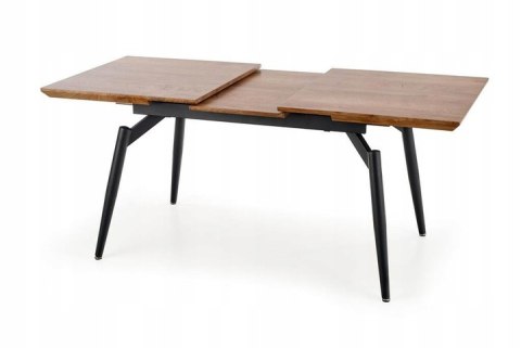 Halmar stół CAMBELL rozkładany 140-180x80 blat MDF okleinowany - dąb naturalny, nogi - stal malowana czarny Halmar stół CAMBELL rozkładany 140-180x80 blat MDF okleinowany - dąb naturalny, nogi - stal malowana czarny