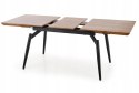 Halmar stół CAMBELL rozkładany 140-180x80 blat MDF okleinowany - dąb naturalny, nogi - stal malowana czarny Halmar stół CAMBELL rozkładany 140-180x80 blat MDF okleinowany - dąb naturalny, nogi - stal malowana czarny