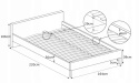 HALMAR łóżko tapicerowane dwuosobowe MODENA 160 x 200 z szufladami popiel tkanina