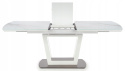 HALMAR stół BLANCO rozkładany blat - biały marmur / biały, noga - biały