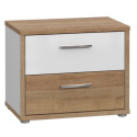 Meble Forte CHICORY CHRK011-M216 Szafka nocna Biały/Dąb Meble Forte CHICORY CHRK011-M216 Szafka nocna Biały/Dąb