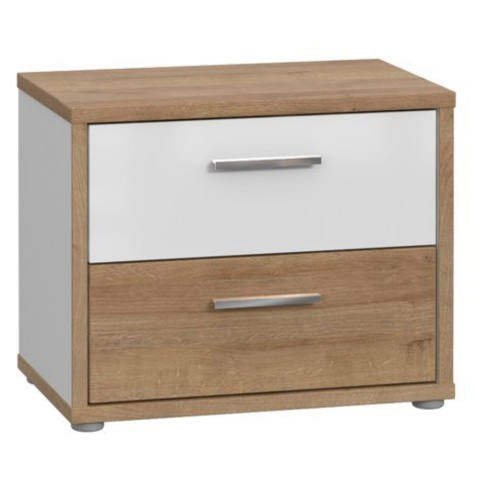 Meble Forte CHICORY CHRK011-M216 Szafka nocna Biały/Dąb Meble Forte CHICORY CHRK011-M216 Szafka nocna Biały/Dąb