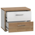 Meble Forte CHICORY CHRK011-M216 Szafka nocna Biały/Dąb Meble Forte CHICORY CHRK011-M216 Szafka nocna Biały/Dąb