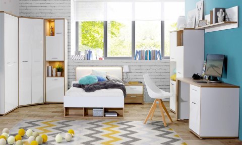 Meble Forte CHICORY CHRL121-M213 Łóżko młodzieżowe Meble Forte CHICORY CHRL121-M213 Łóżko młodzieżowe