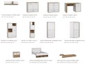 Meble Forte CHICORY CHRR711-M213 Regał L/P Biały/Dąb Meble Forte CHICORY CHRR711-M213 Regał L/P Biały/Dąb