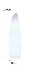 LAMPA ogrodowa STOJĄCA FREDO 140 C BIAŁA TWORZYWO - LED New Garden NEW GARDEN LAMPA ogrodowa STOJĄCA FREDO 140 C BIAŁA TWORZYWO - LED New Garden NEW GARDEN