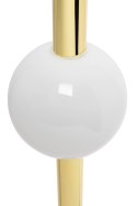 King Home Lampa wisząca LIBRA 60 ON złota stal nierdzewna klosz kula szkło biały King Home Lampa wisząca LIBRA 60 ON złota stal nierdzewna klosz kula szkło biały