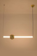 King Home Lampa wisząca LED LIBRA 90 IN biało - złota szkło metal King Home Lampa wisząca LED LIBRA 90 IN biało - złota szkło metal