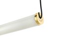 King Home Lampa wisząca LED LIBRA 90 IN biało - złota szkło metal King Home Lampa wisząca LED LIBRA 90 IN biało - złota szkło metal