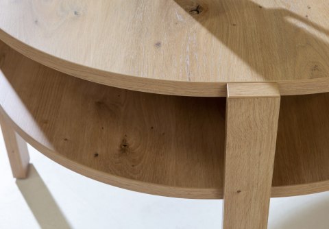 Forte COFFEE TABLES CFTT5024-D78 Stolik okolicznościowy, kawowy, okrągły Dąb Artisan Forte COFFEE TABLES CFTT5024-D78 Stolik okolicznościowy, kawowy, okrągły Dąb Artisan