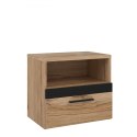 Forte DALATE DQLK011-M301 Szafka nocna, półka szuflada Dąb Catania Forte DALATE DQLK011-M301 Szafka nocna, półka szuflada Dąb Catania