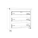 Forte DALATE DQLK211-M265 Komoda 3 szuflady Dąb Catania/Czarny Forte DALATE DQLK211-M265 Komoda 3 szuflady Dąb Catania/Czarny