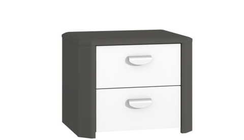 Meble Forte HEY HEYK021-C230 Szafka nocna Szary/Biały Meble Forte HEY HEYK021-C230 Szafka nocna Szary/Biały