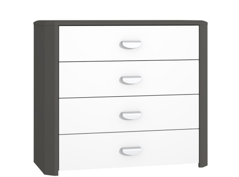 Meble Forte HEY HEYK211-C230 Komoda Szary/Biały Meble Forte HEY HEYK211-C230 Komoda Szary/Biały