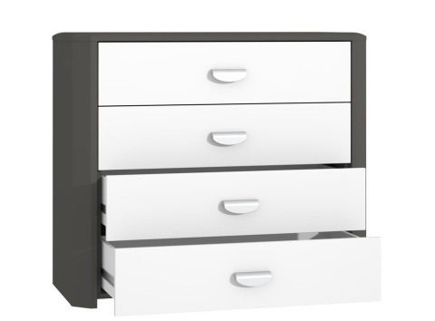 Meble Forte HEY HEYK211-C230 Komoda Szary/Biały Meble Forte HEY HEYK211-C230 Komoda Szary/Biały