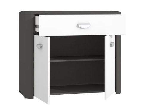 Meble Forte HEY HEYK221-C230 Komoda młodzieżowa Szary/Biały Meble Forte HEY HEYK221-C230 Komoda młodzieżowa Szary/Biały