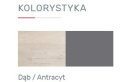 ŁÓŻKO Z SZUFLADAMI MEBLAR DELTA System DL14 L/p - Dąb / Antracyt ŁÓŻKO Z SZUFLADAMI MEBLAR DELTA System DL14 L/p - Dąb / Antracyt